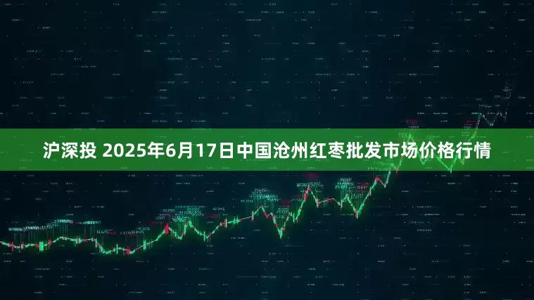 沪深投 2025年6月17日中国沧州红枣批发市场价格行情
